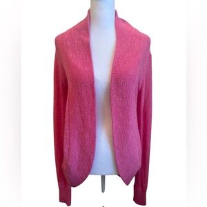 Small Lilly Pulitzer Bright Pink Amalie Open Front Cardigan Sweater